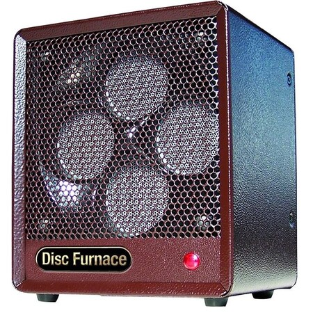 Comfort Glow Electric Disc Heater, 15 A, 120 V, 1500 W, 5200 Btu Heating, 600 sqft Heating Area, Brown BDISC6